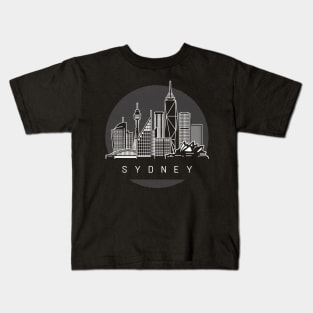 Sydney Australia Skyline Kids T-Shirt